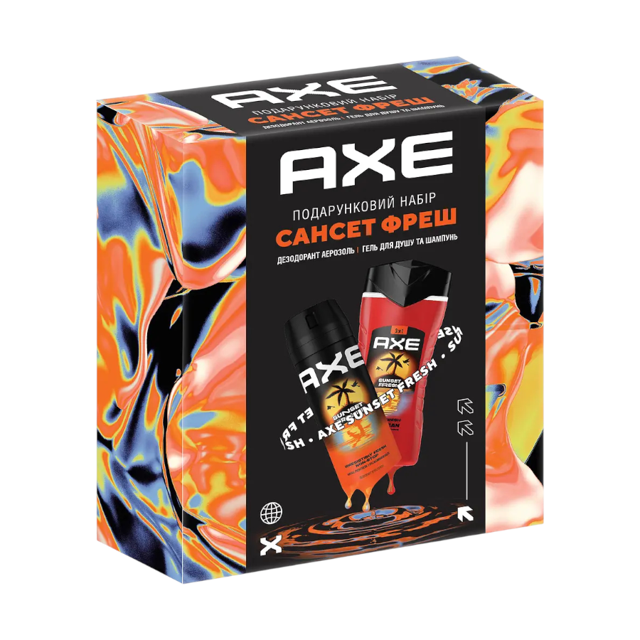 Набір косметичний Axe 2 предмети Сансет фреш фото