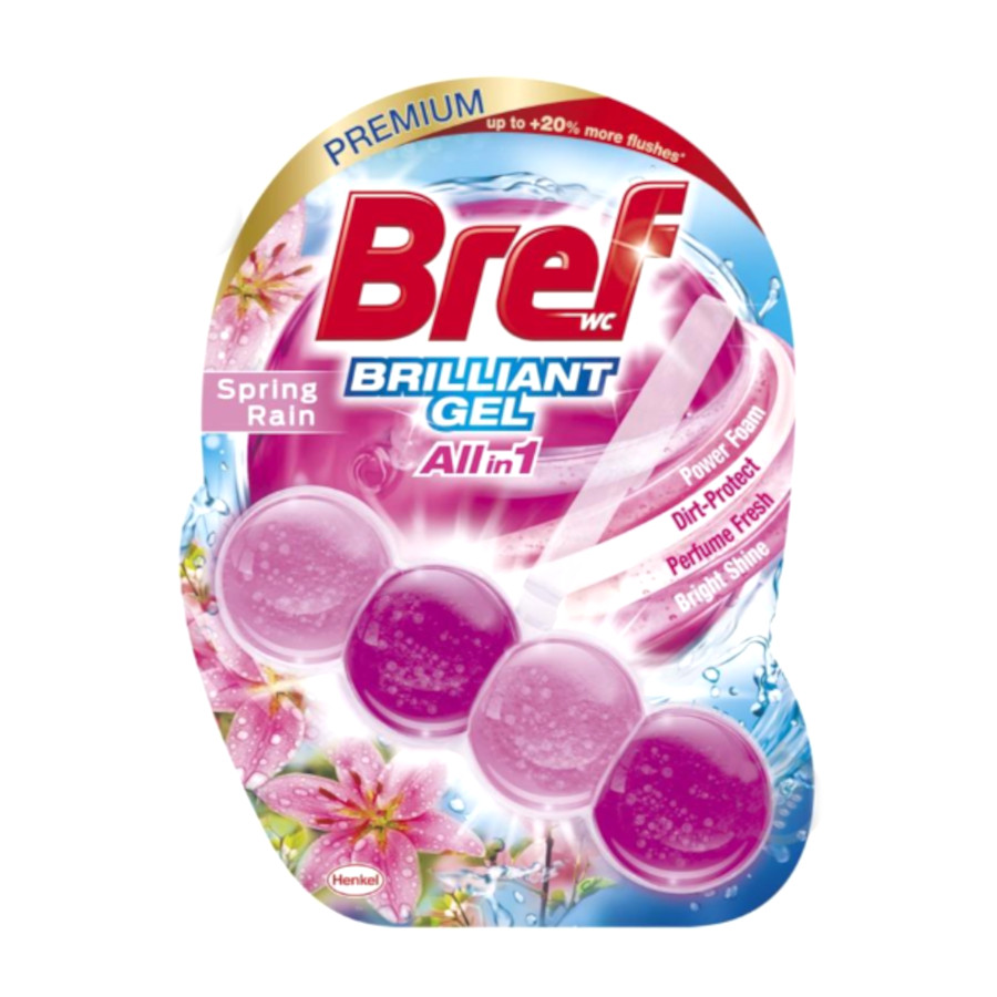 Туалетний блок Bref 1 шт. 42 г Весняний дощ фото