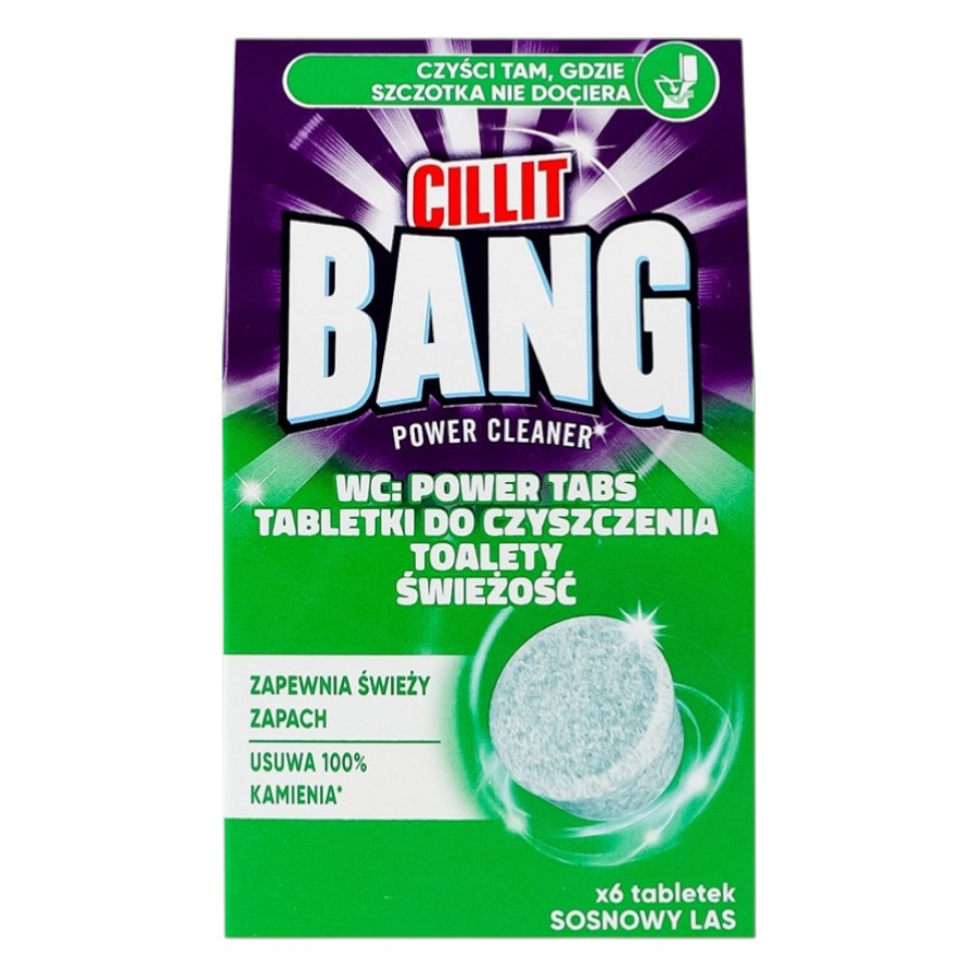 Таблетка для унітазу  Cillit Bang 6 шт. 22.5 г Свіжість соснового лісу фото