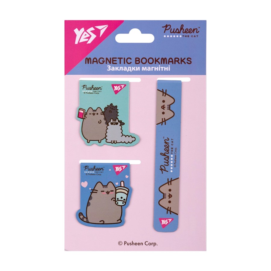 Закладка для книг Yes 3 шт. Pusheen фото
