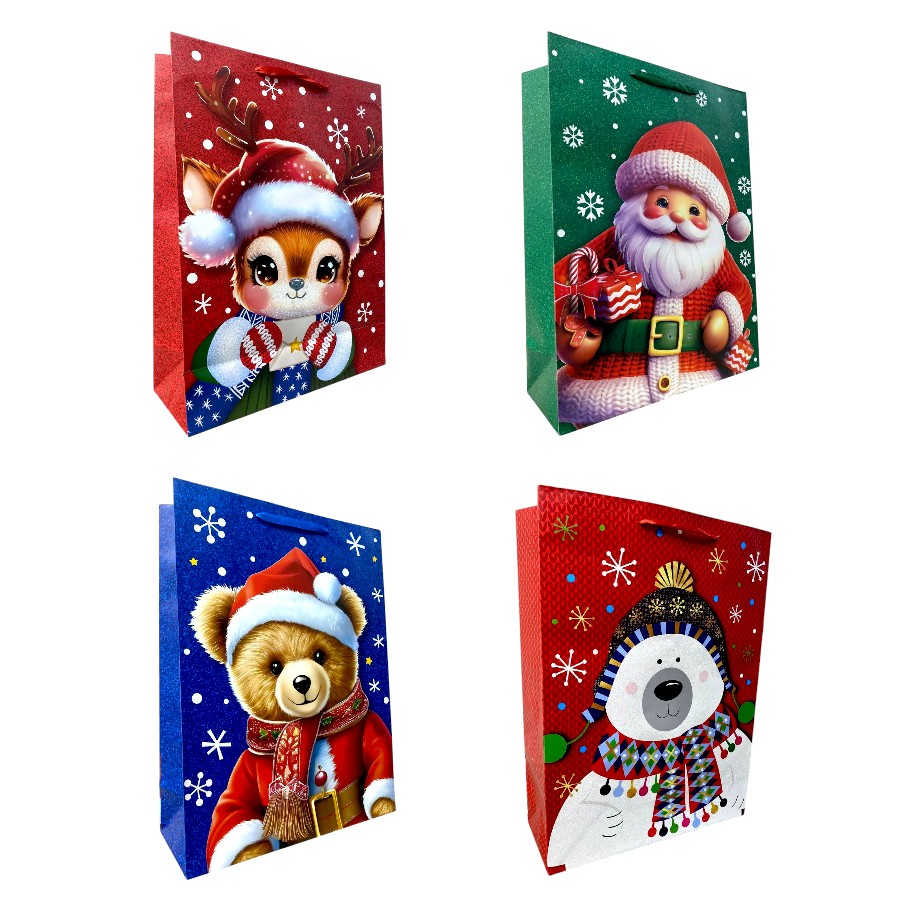 Пакет подарунковий Malevaro 40,6*16,5*55 см Giant Xmas фото