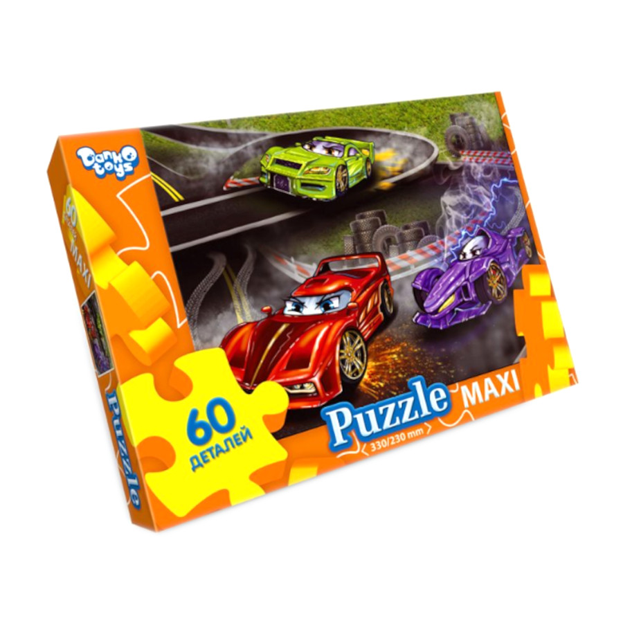 Пазли Danko toys 60 елементів максі Гонки фото