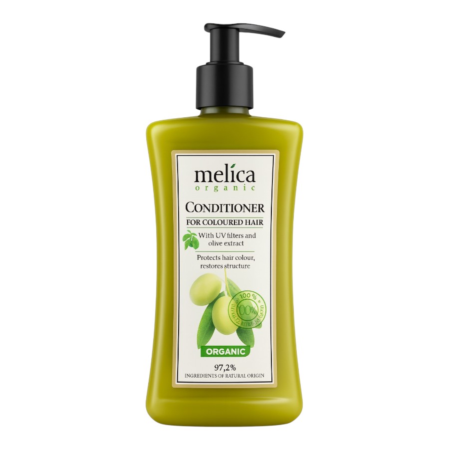 Бальзам-кондиціонер для волосся Melica Organic 300 мл з УФ-фільтрами та екстрактом оливок фото