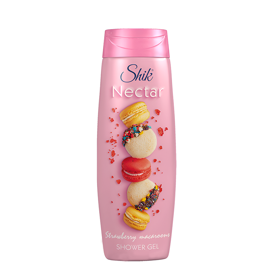 Гель для душу Shik Nectar 400 мл Strawberry macaroons фото
