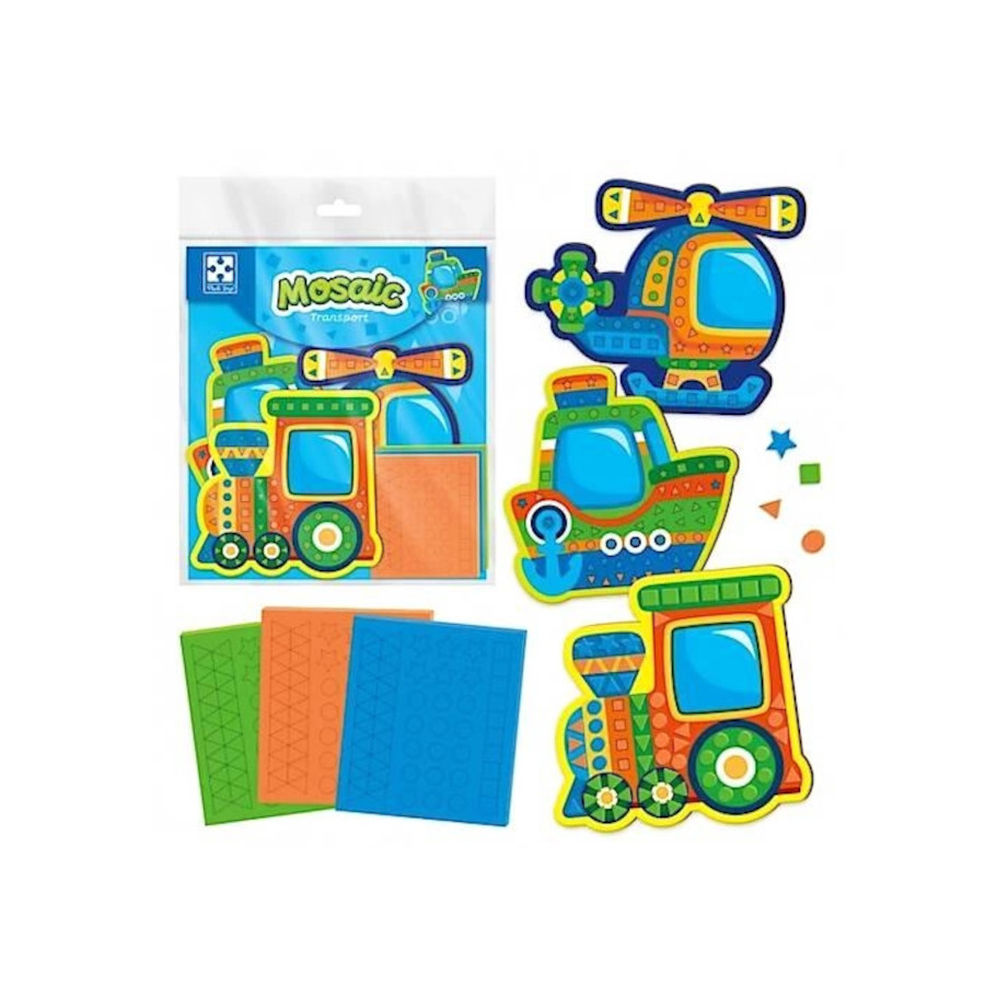 Набір для творчості Vladi Toys М'яка мозаїка. Транспорт фото