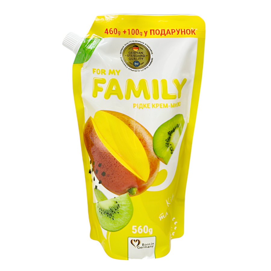 Мило рідке For my Family 560 г Ківі та манго мініатюра