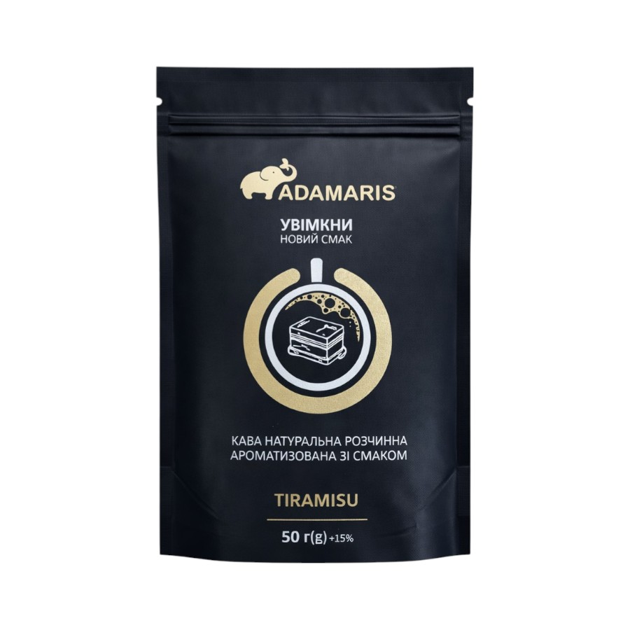 Кава розчинна Adamaris 50 г Тірамісу мініатюра