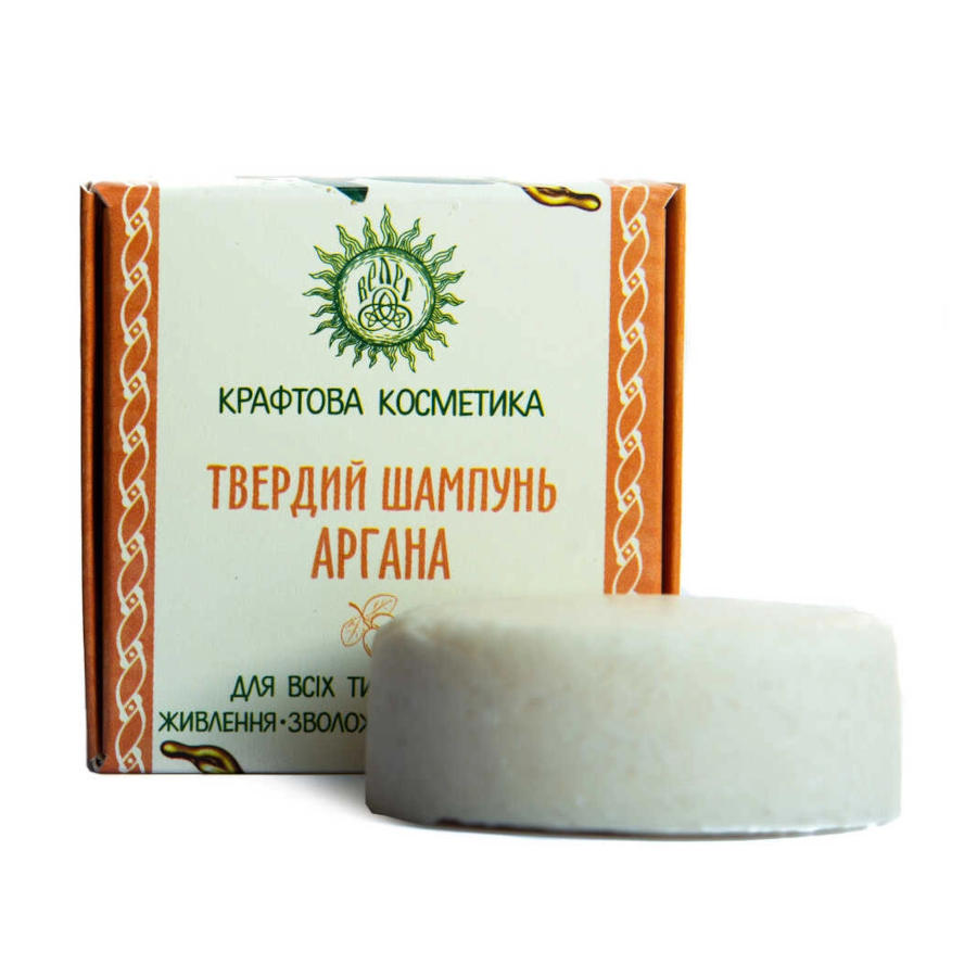 Шампунь твердий для волосся Велес 70 г Аргана фото