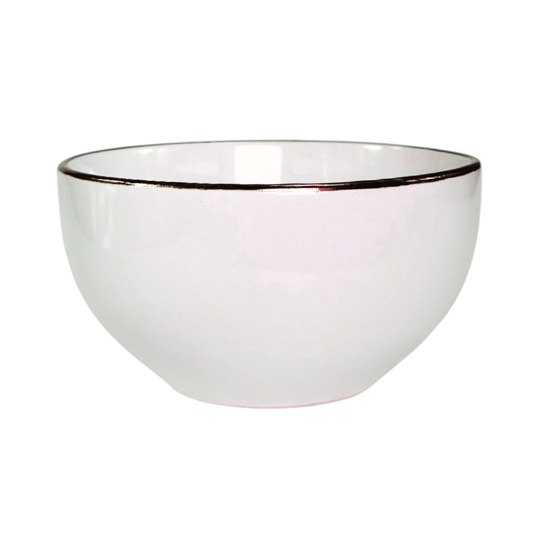 Салатник Intrendo Gasto 14 см Golden rim white фото
