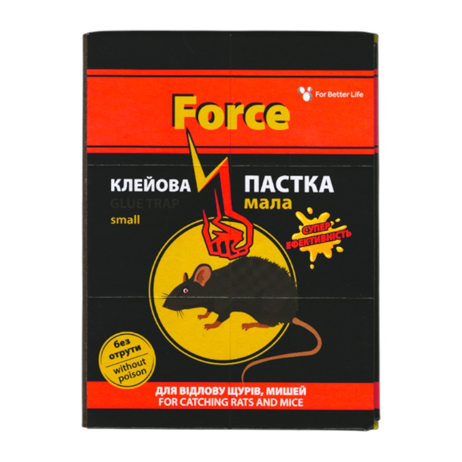 Клейова пастка для гризунів Force 12*16,5 см фото
