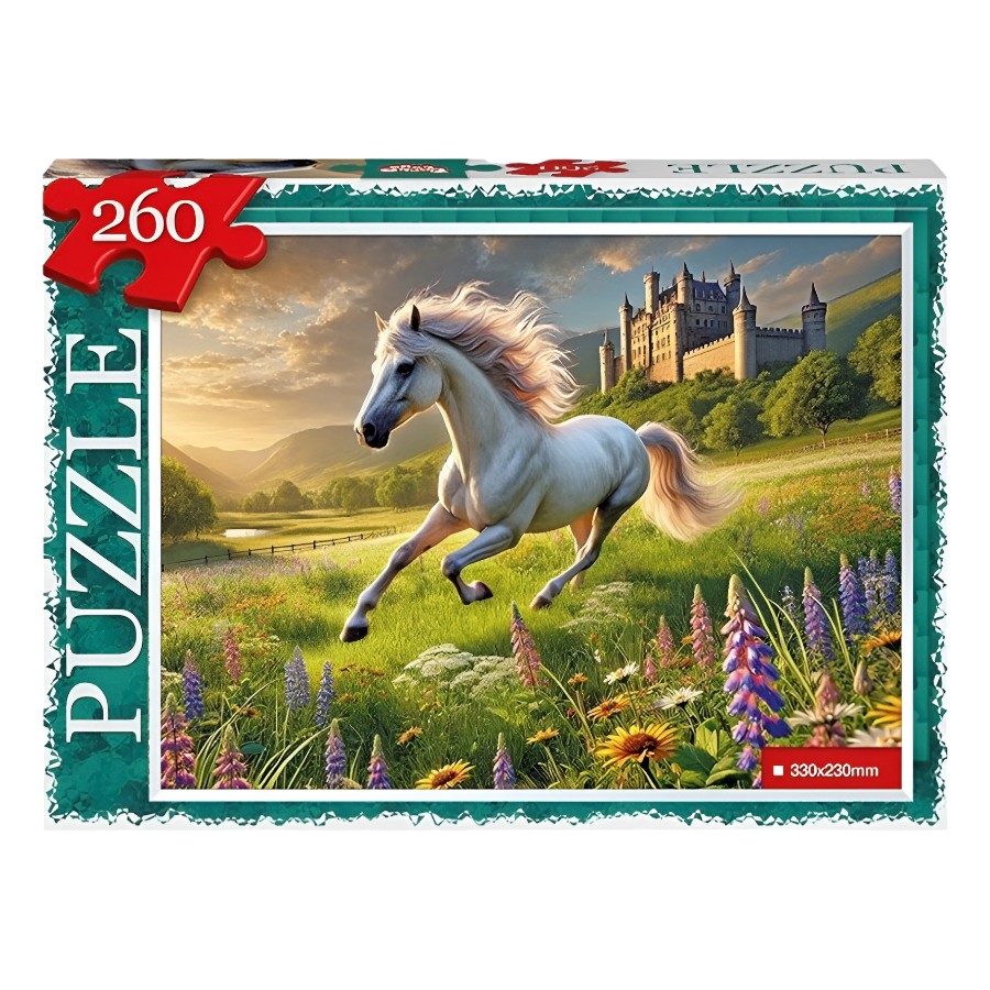 Пазли Danko toys 260 елементів Кінь біля замку №3 фото