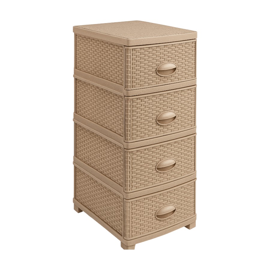 Комод Smartware 4 яруси Eco Cappucino TRN-075-05 мініатюра