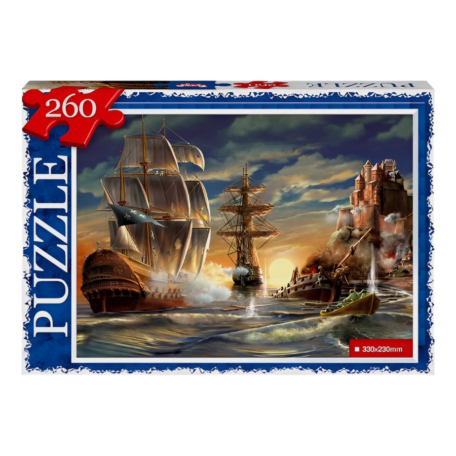 Пазли Danko toys 260 елементів №14 Морський бій мініатюра