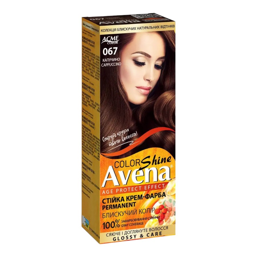 Крем-фарба для волосся Acme Avena Shine Color 067 Капучино фото