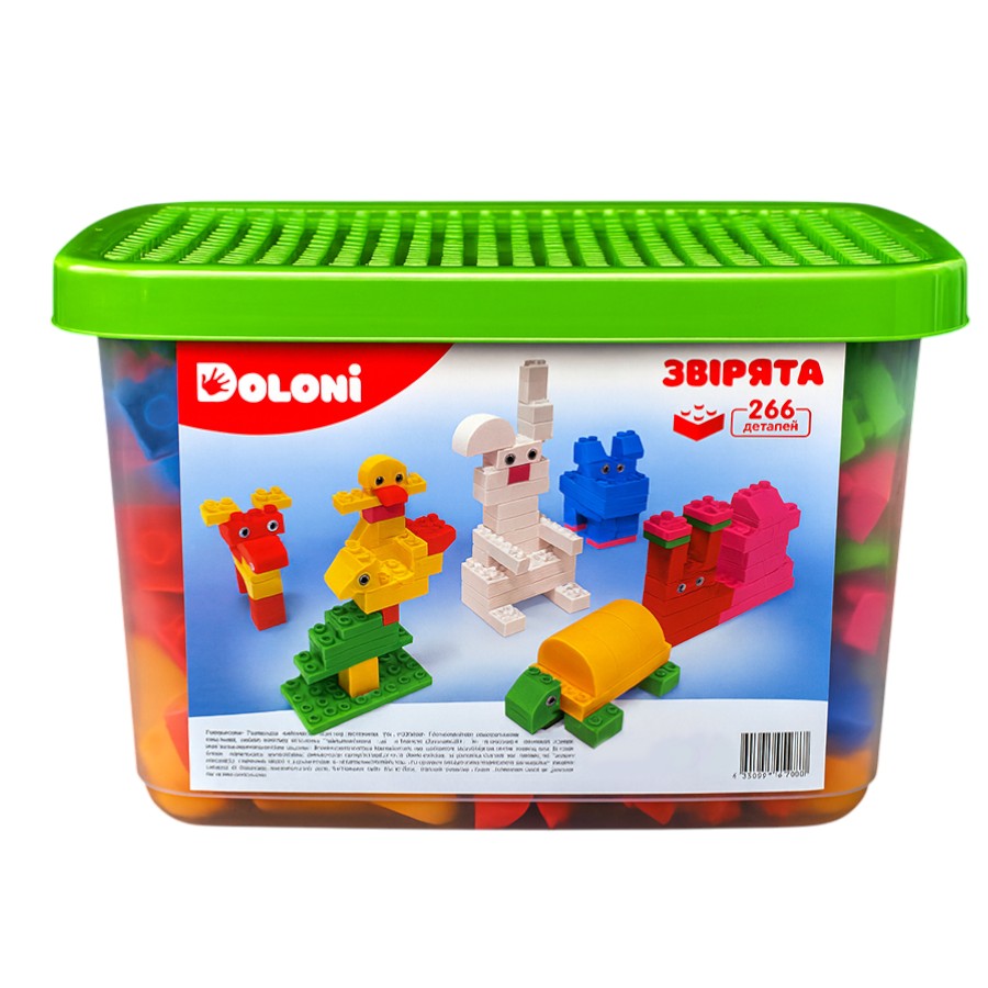Конструктор Doloni 266 елементів Звірята мініатюра