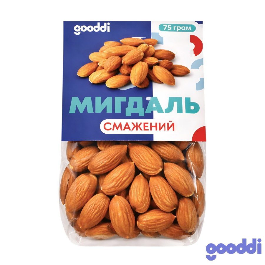 Мигдаль Gooddi 75 г Смажений фото
