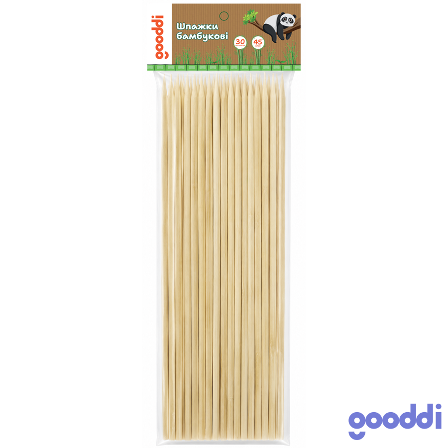 Шпажки бамбукові Gooddi 30 см 45 шт. 26TD0114038 мініатюра