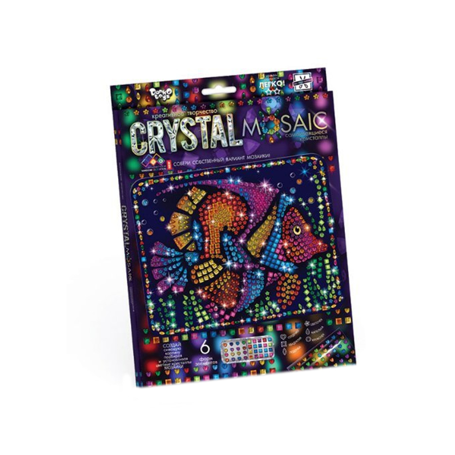 Набір для творчості Danko toys Crystal Mosaic Риба мініатюра