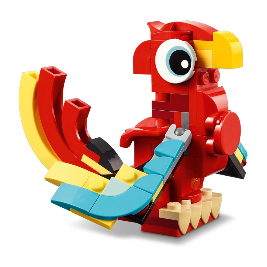 Конструктор LEGO Creator 149 елементів Червоний дракон фото