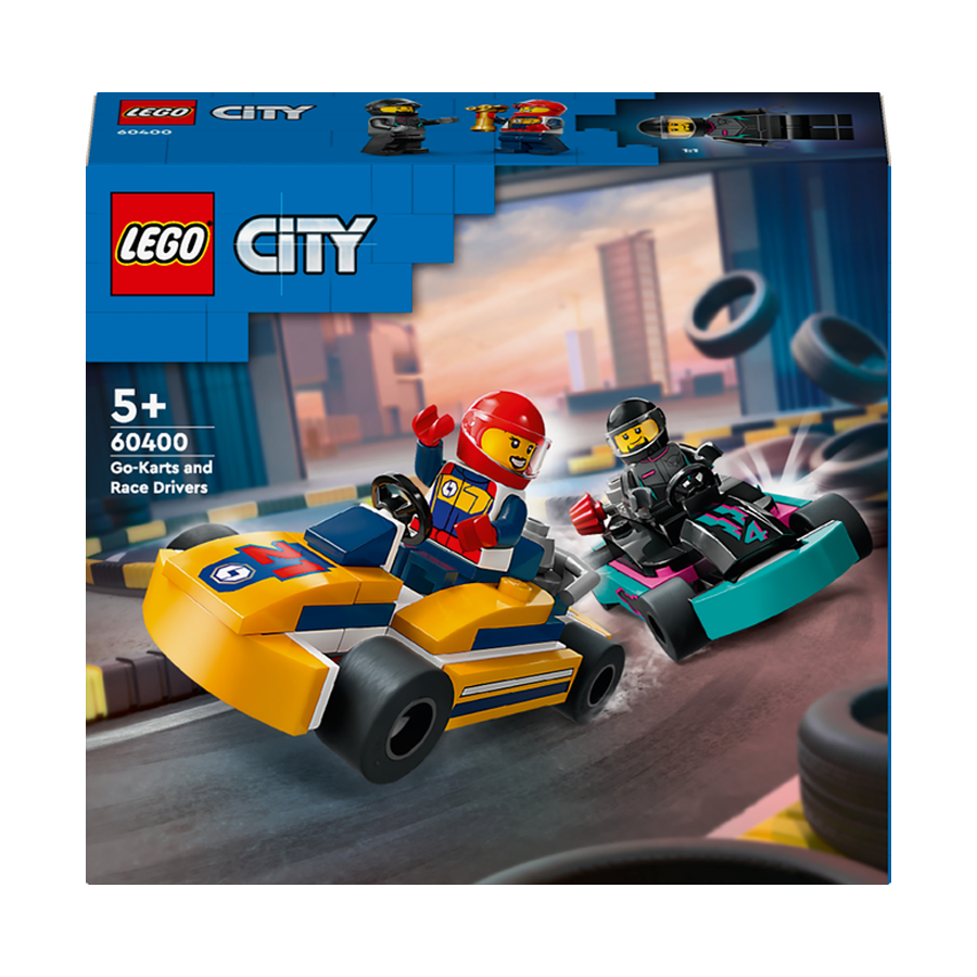 Конструктор LEGO City 99 елементів Картинг і гонщики фото