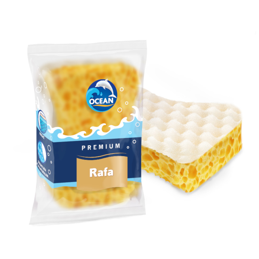 Губка банна Ocean 1 шт. Rafa фото