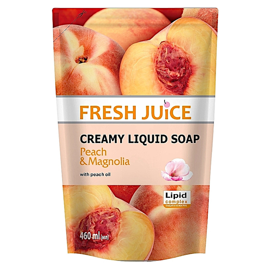 Крем-мило рідке Fresh Juice 460 мл Peach & Magnolia фото