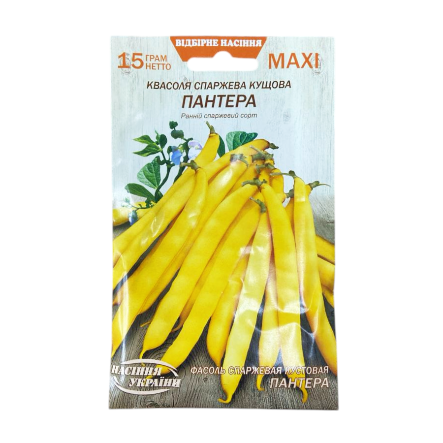 Насіння "Насіння України" Квасоля кущова 15 г Максі Пантера фото
