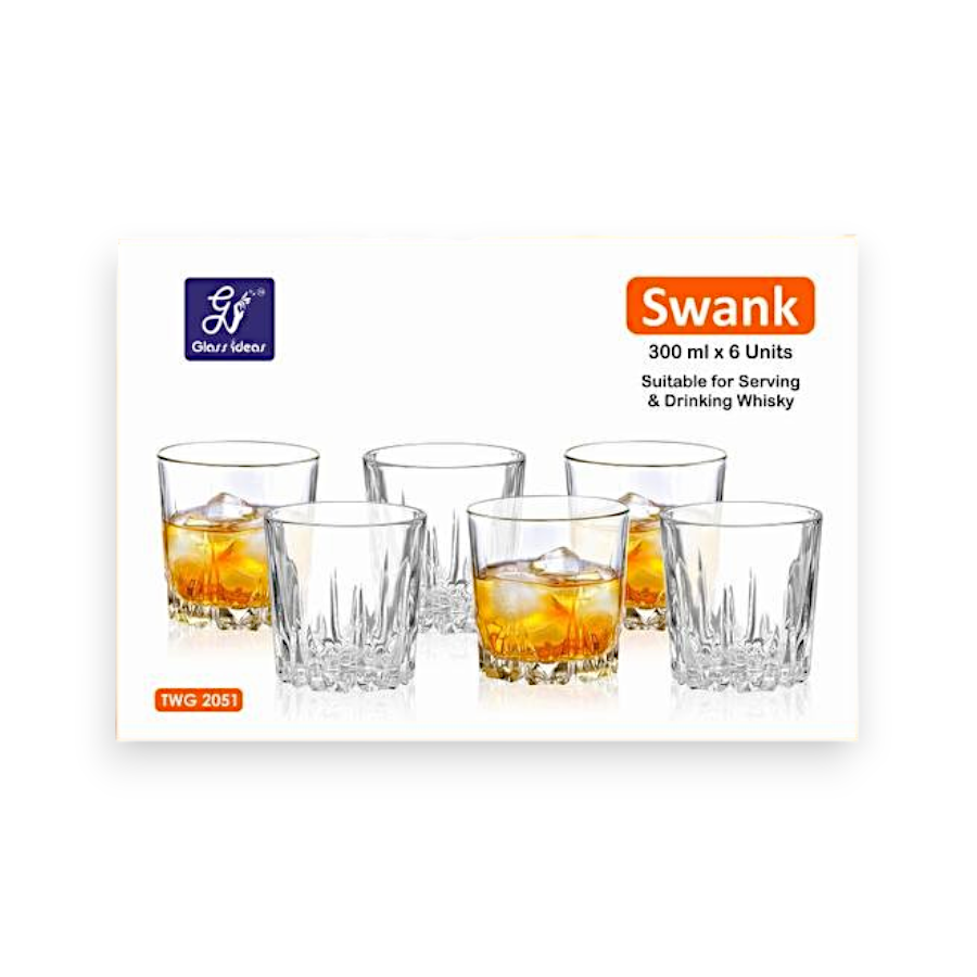 Набір стаканів Glass Ideas 300 мл 6 шт. Swank фото