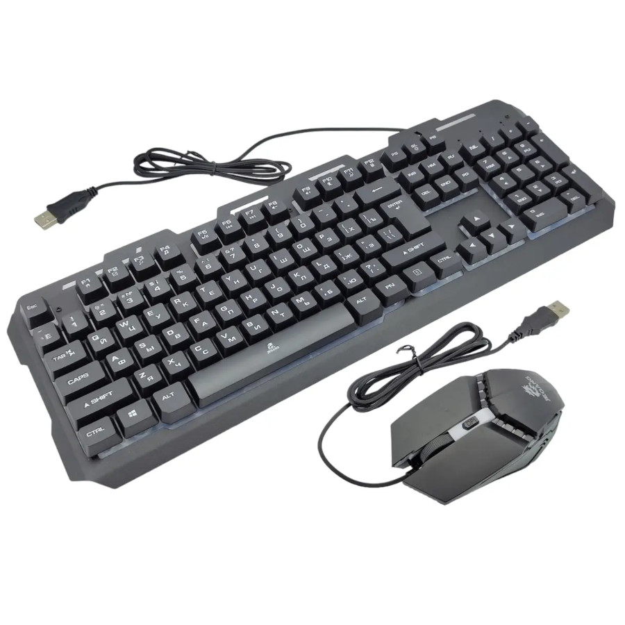 JEQANG GAMEING METAL RAINBOW LIGHT COMBO