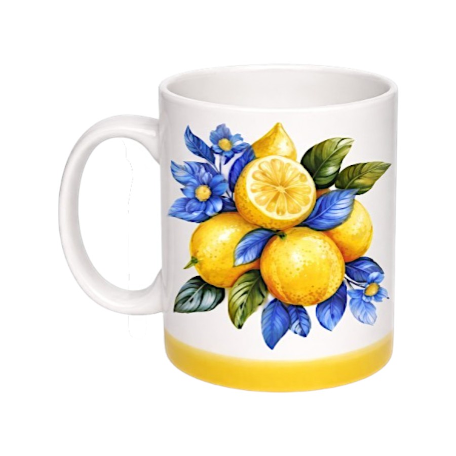 Чашка порцелянова GGP 350 мл Mediterranean lemon фото