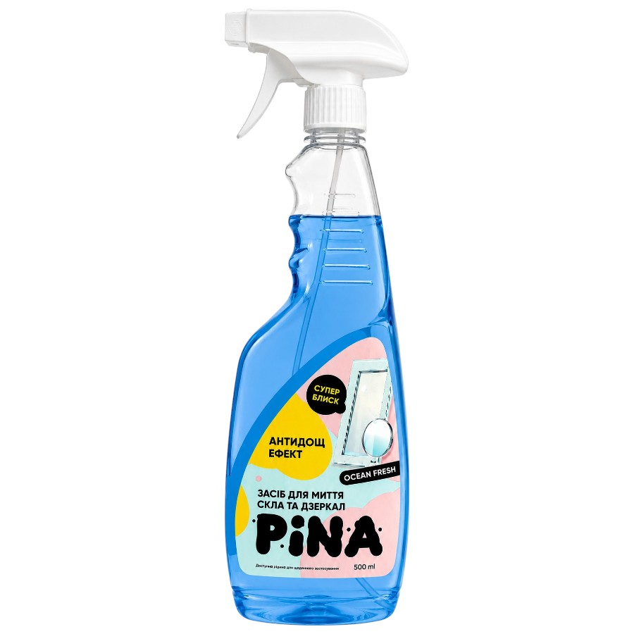 Засіб для очищення скла Pina 500 мл Ocean Fresh мініатюра