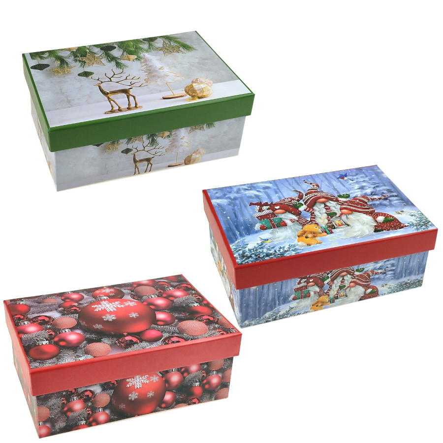 Коробка подарункова 33*25,5*14,5 см Ельфова казка фото