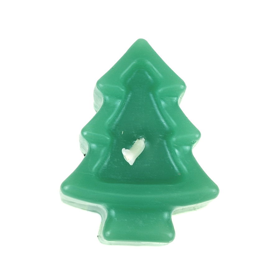 Свічка декоративна Ялинка зелена фото