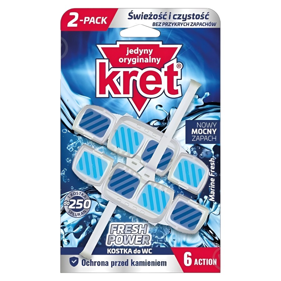 Туалетний блок Kret 2 шт. 40 г Marine Fresh фото