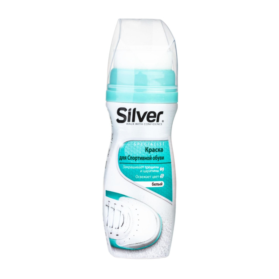 Фарба для взуття Silver 75 г рідка біла фото