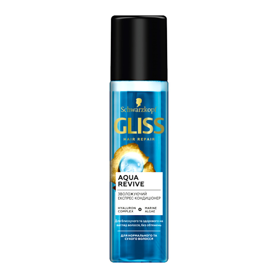 Експрес-кондиціонер для волосся Gliss Kur 200 мл Aqua revive фото