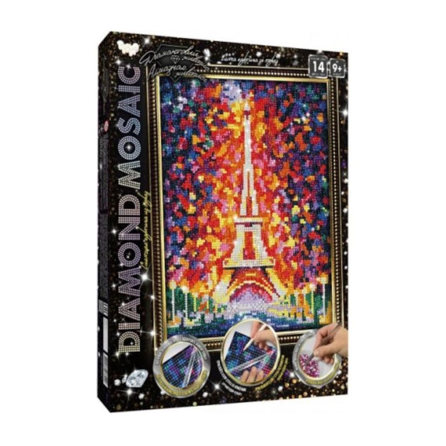 Набір для творчості Danko toys Diamond Mosaic Ейфелева вежа мініатюра