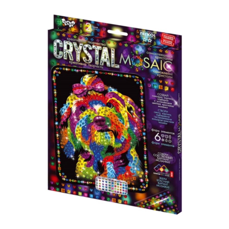Набір для творчості Danko toys Crystal Mosaic Собачка фото