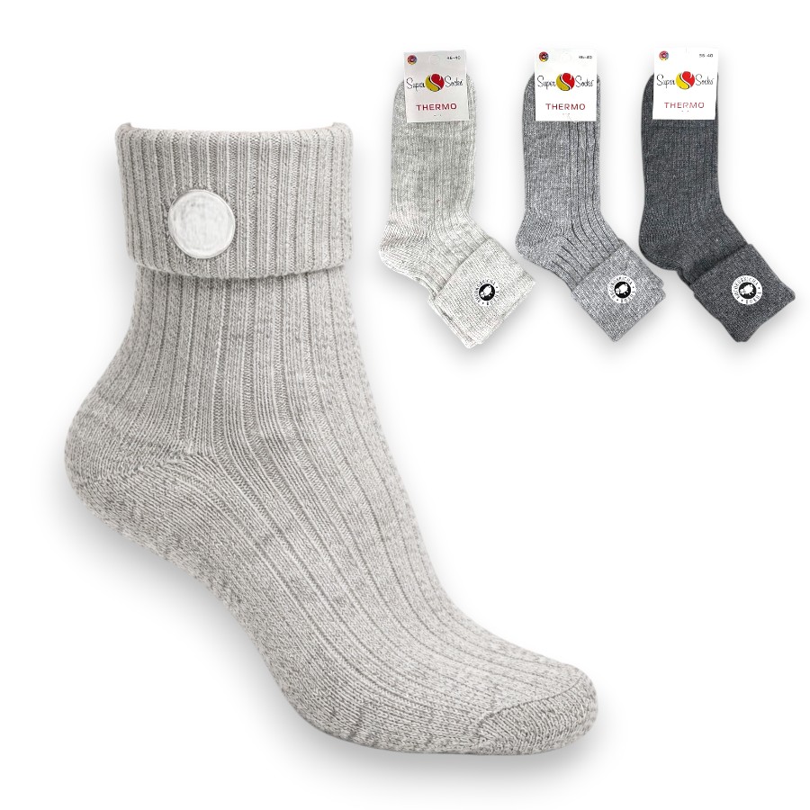 Шкарпетки жіночі Super Socks теплі 36-40 S000 мікс фото