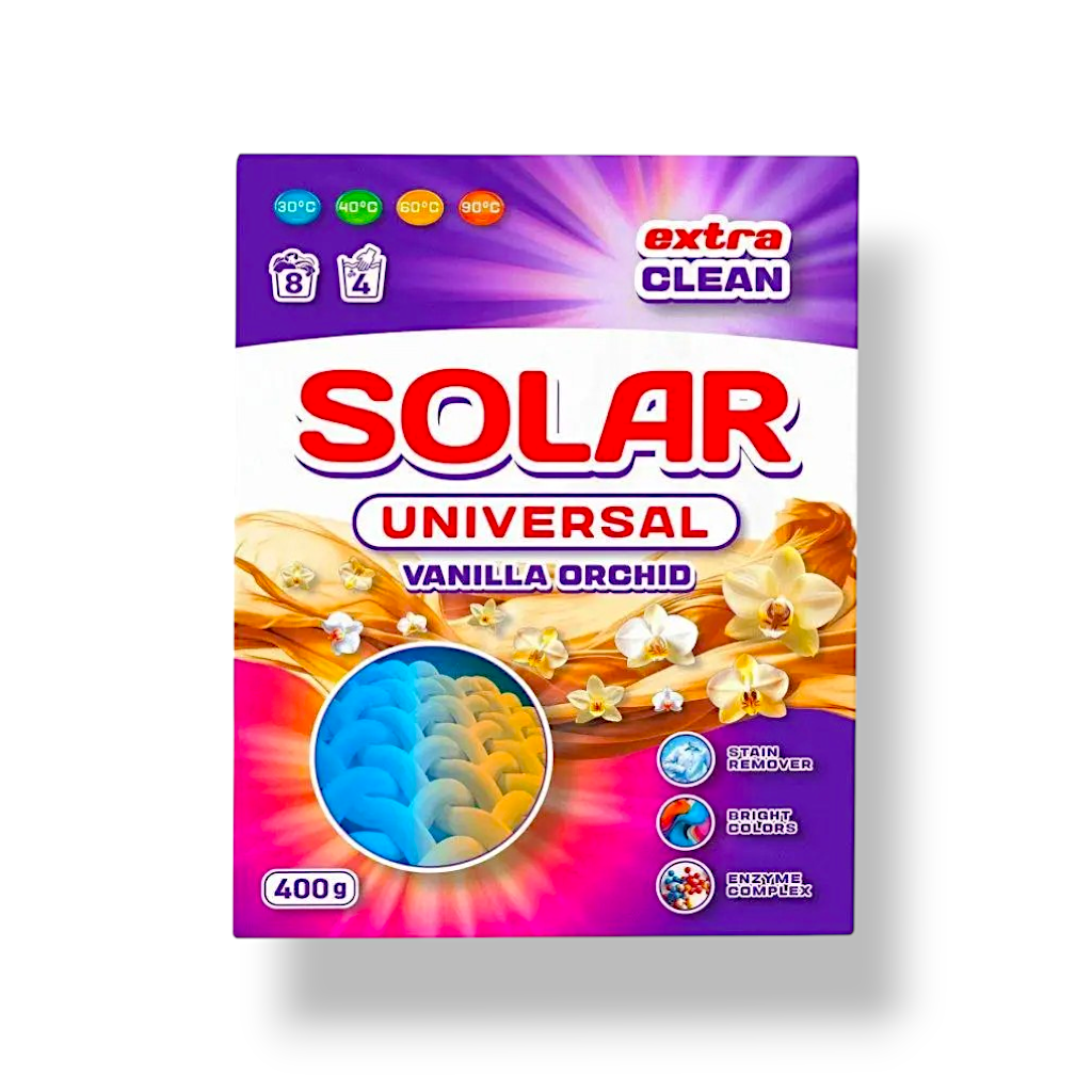 Порошок пральний Solar Universal 400 г Vanilla Orchid фото