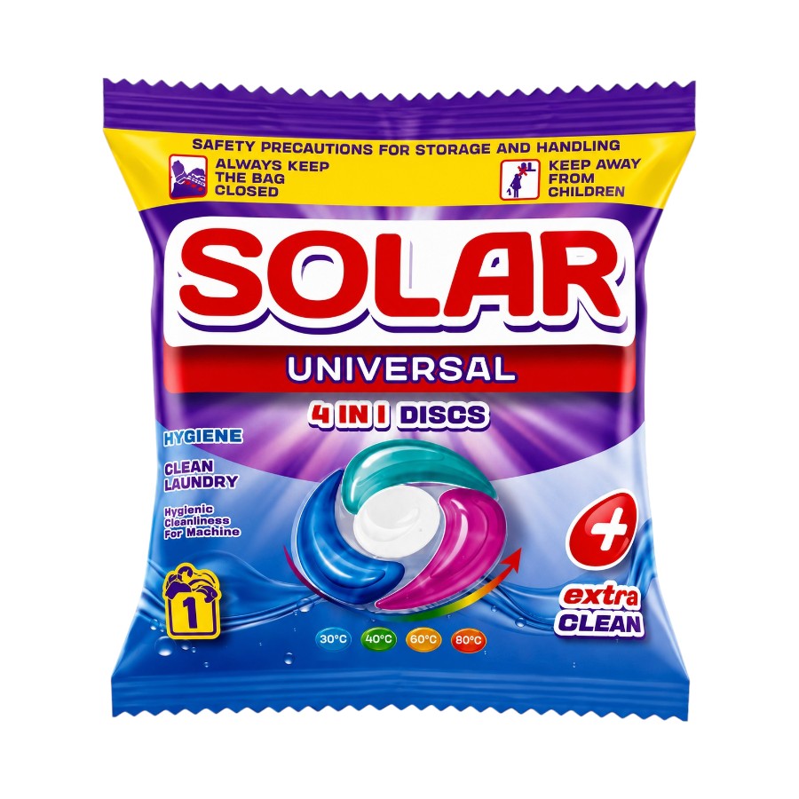 Капсули для прання Solar 1 шт. Universal мініатюра