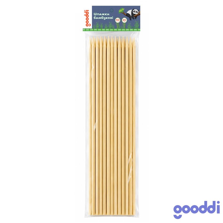 Шпажки бамбукові Gooddi 40 см 45 шт. 26TD0114040 мініатюра