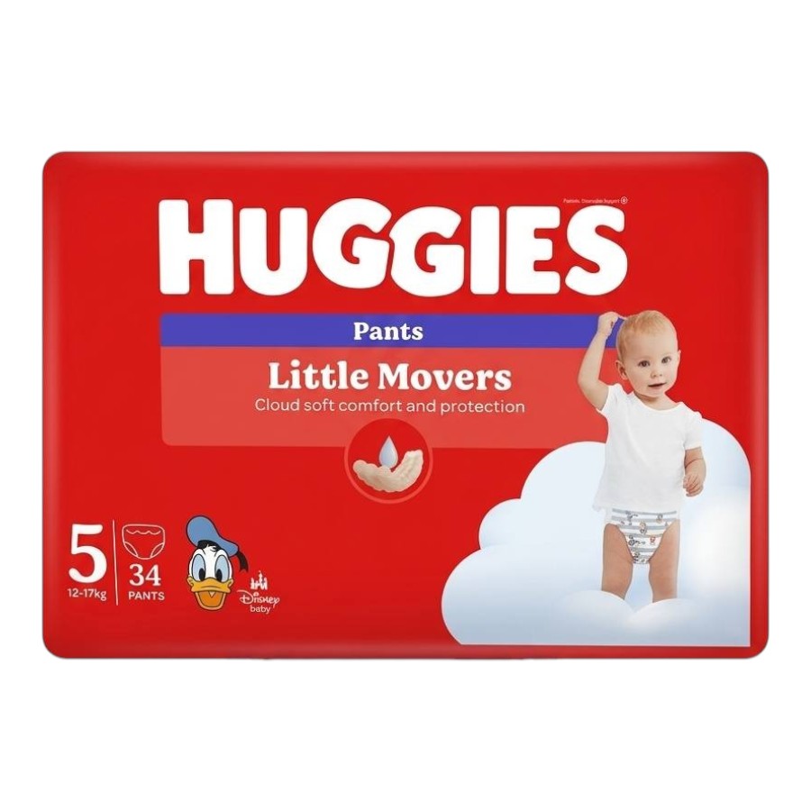 Підгузки дитячі Huggies одноразові 5 12-17 кг 34 шт. фото