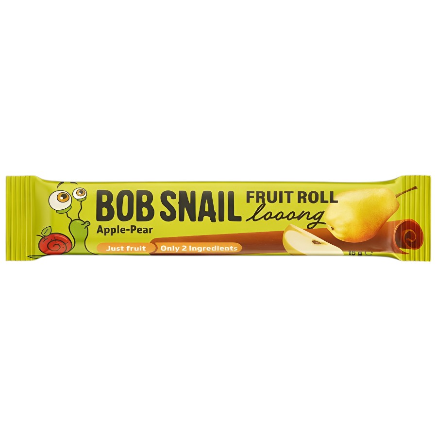 Цукерки натуральні Bob Snail 15 г Яблуко-груша фото
