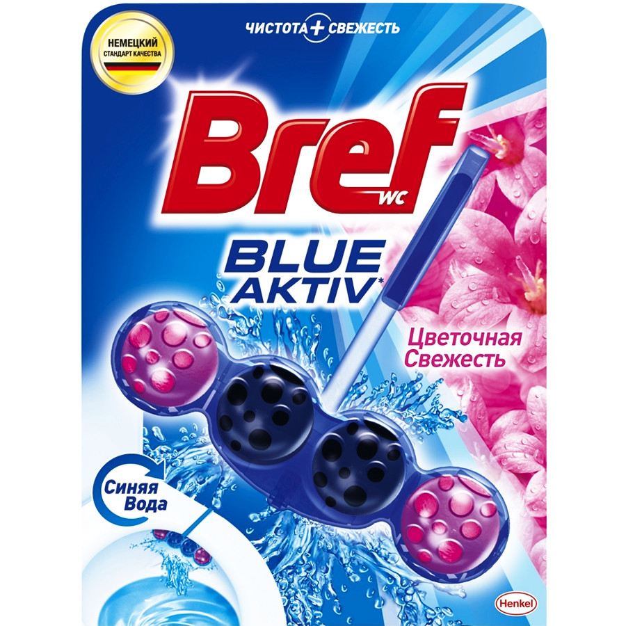 Туалетний блок Bref 1 шт. 50 г Квіткова свіжість фото