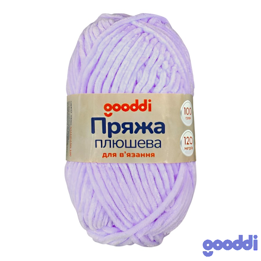 Пряжа плюшева Gooddi 100 г Бузкова 305 фото