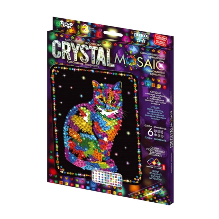 Набір для творчості Danko toys Crystal Mosaic Кіт фото