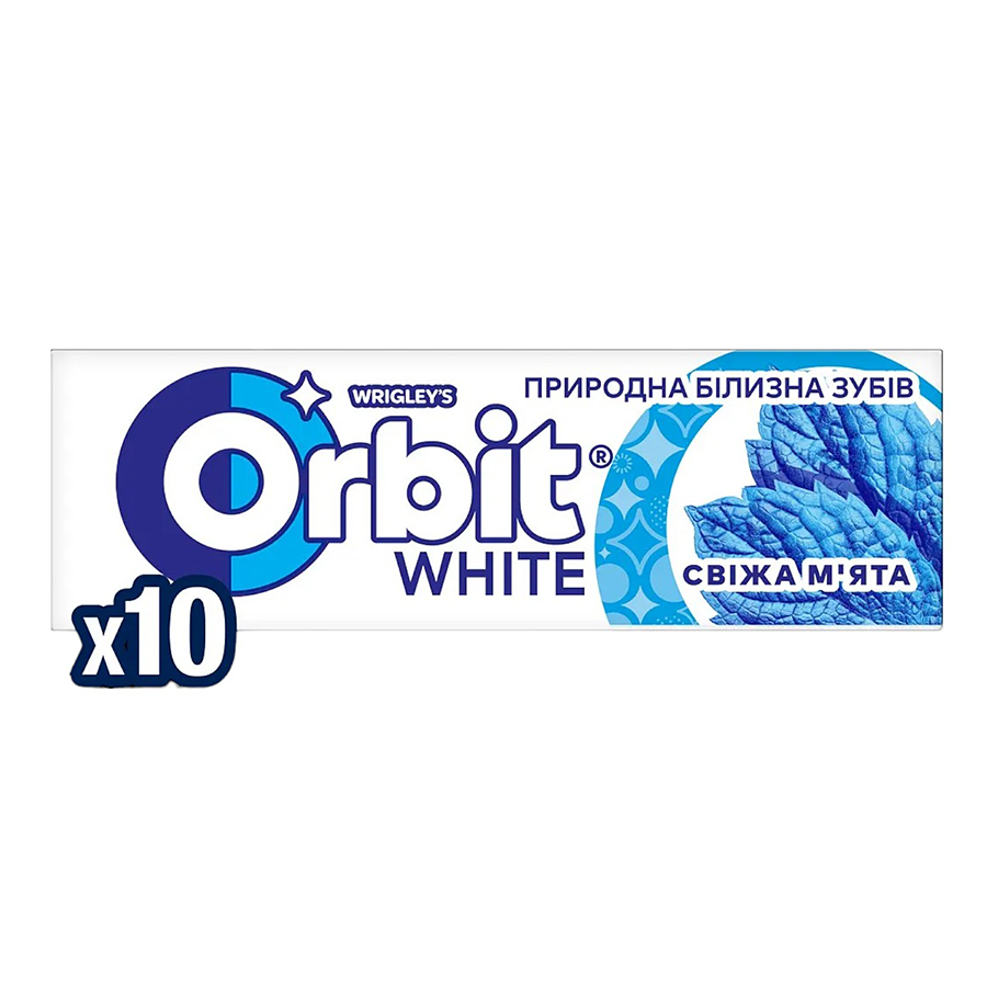 Гумка жувальна Orbit 14 г White Свіжа м'ята фото