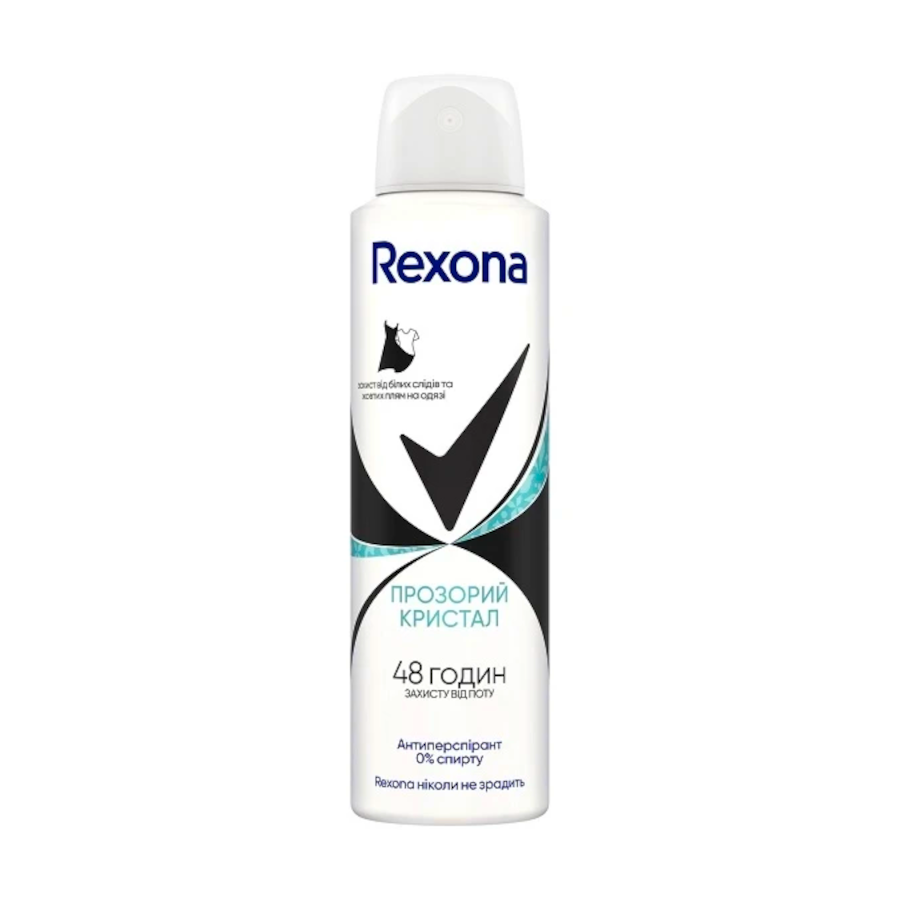 Антиперспірант для жінок Rexona 150 мл Прозорий кристал фото