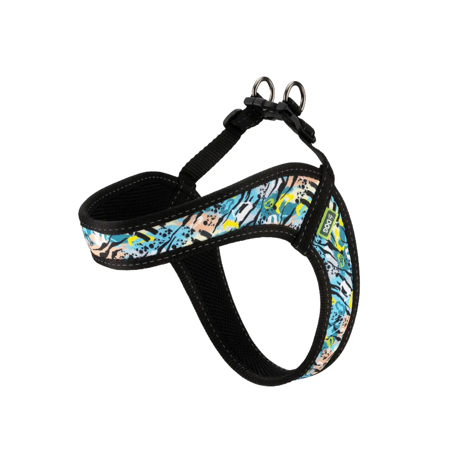 Шлея для тварин hiDOG Comfort Abstraction blue фото